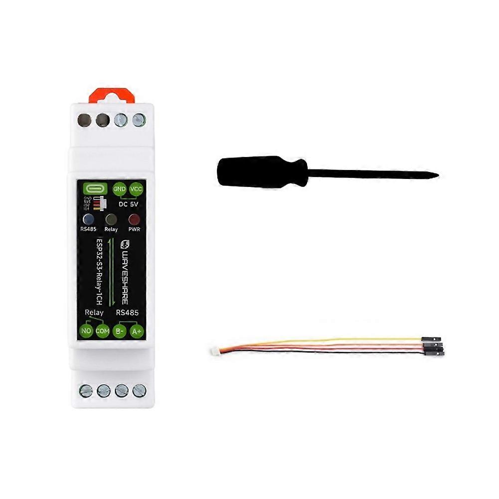 Waveshare Industrial ESP32-S3 1-CH WiFi Relay Supports Wi-Fi/Bluetooth/RS485 IOT RS485 Communicator