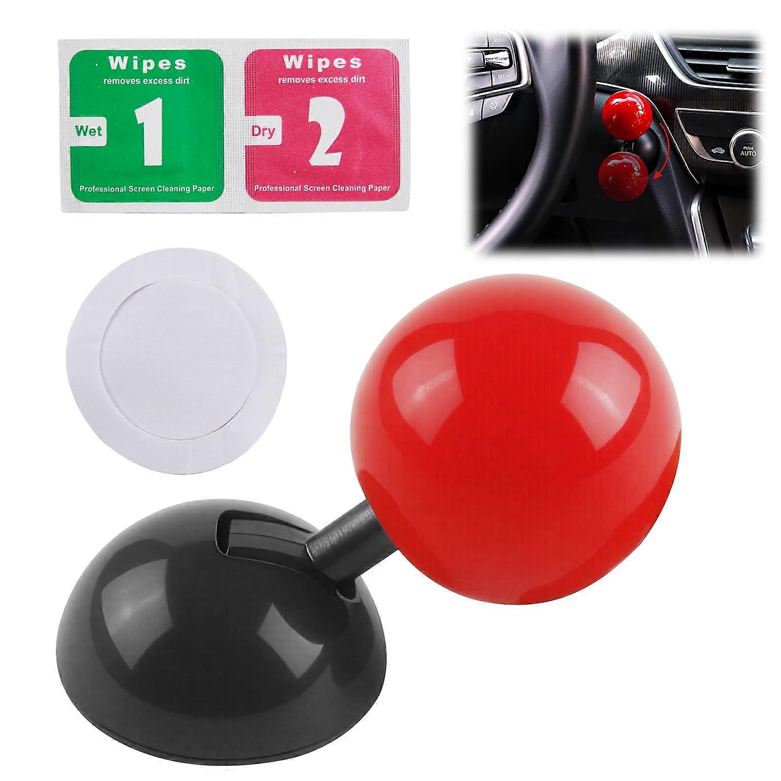 Car Push Start Button Cover Red Zinc Alloy Ignition Button Protector Stylish ScratchResistant Universal Fit