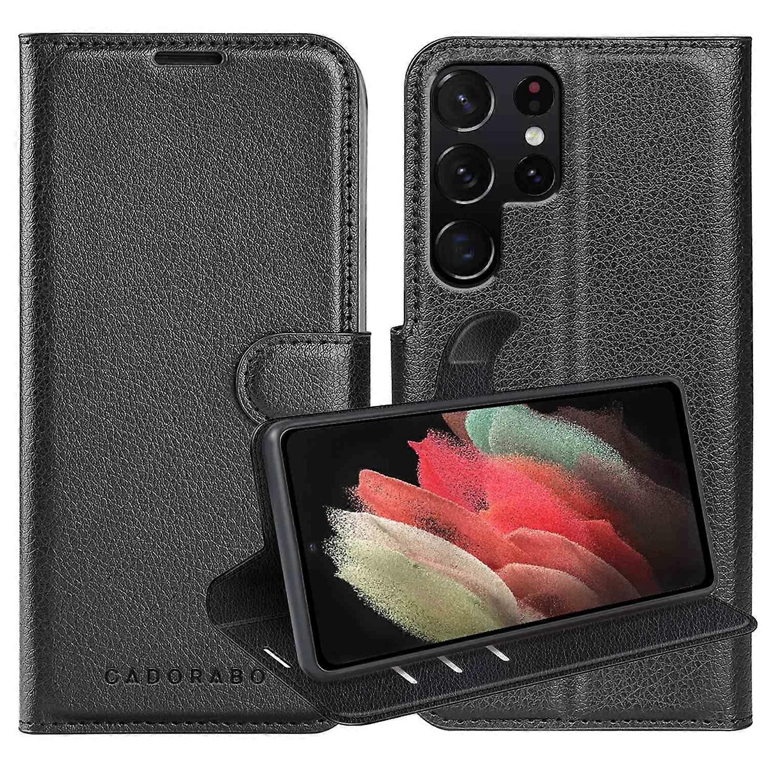 Samsung Galaxy S21 ULTRA Case - Protective Case with Card Slots and Stand Function