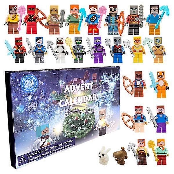 Advent calendar 2024 with cute character game figures Robot-A