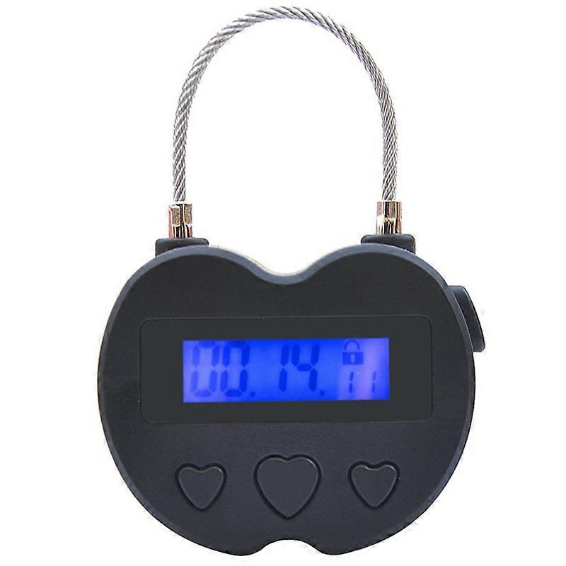 Smart Time Lock LCD Display Time Lock Waterproof comB Rechargeable Temporary Timer Padlock Travel Electronic Timer
