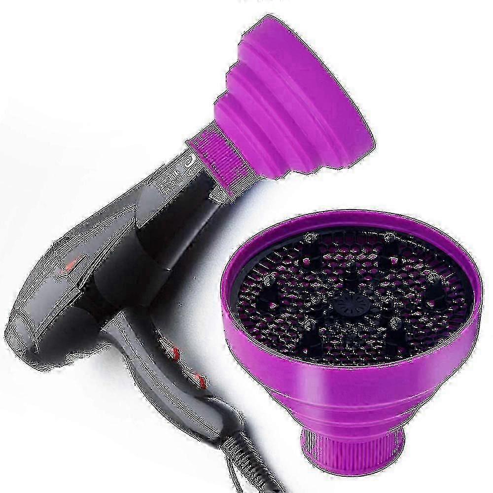 25-26 Universal Collapsible Hair Dryer Diffuser Attachment-pink