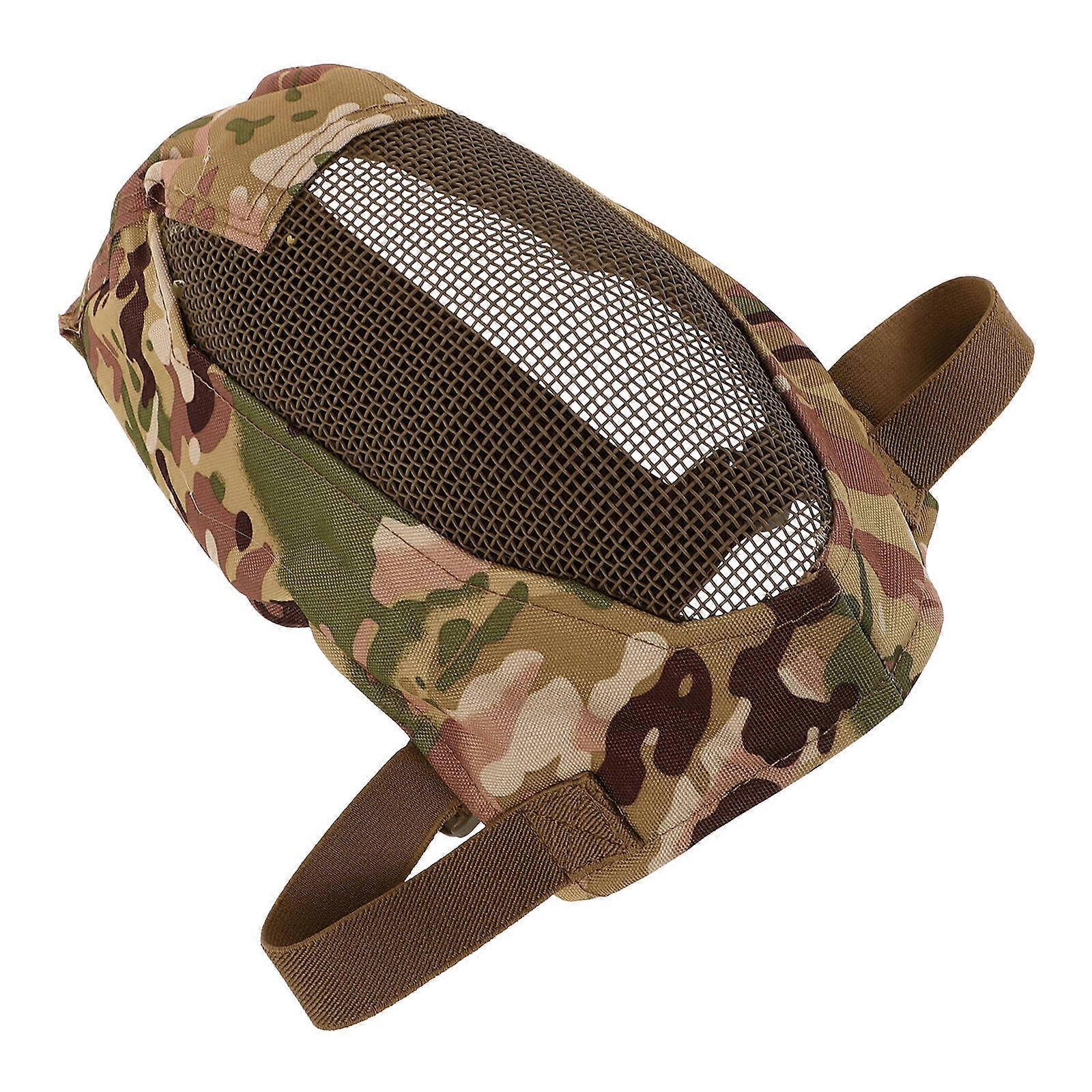 Steel Mesh Mask for Protective Use with Full Coverage and Shock Absorption