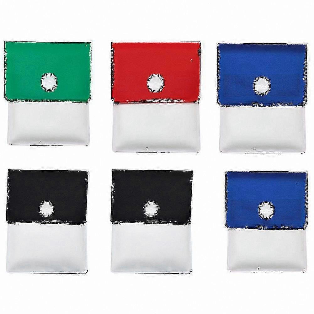 6-Pack Portable Fireproof Ashtray Pouch for Odorless Cigarette Ash Storage