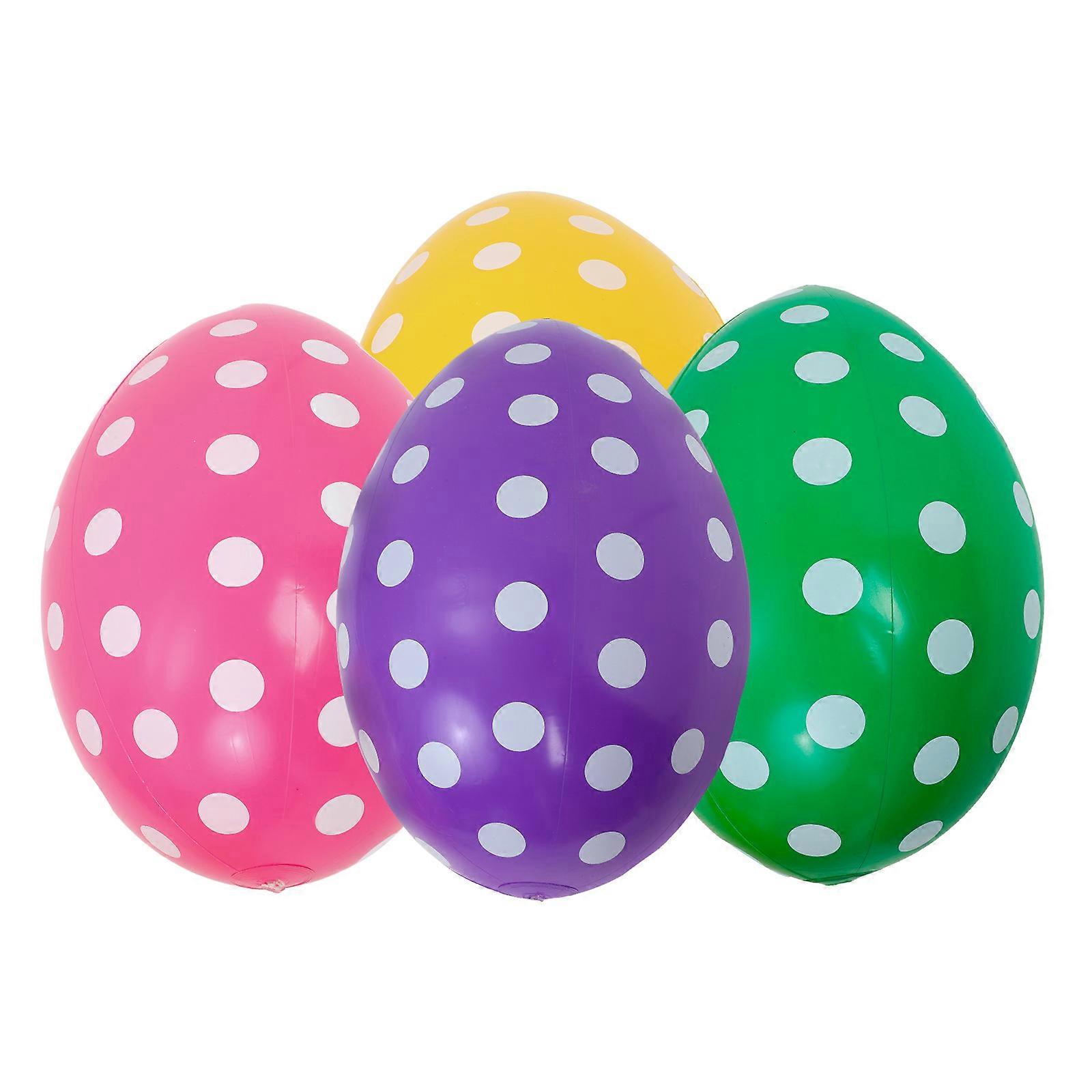 PVC Inflatable Easter Eggs Balloons for Easter Party 4Pcs