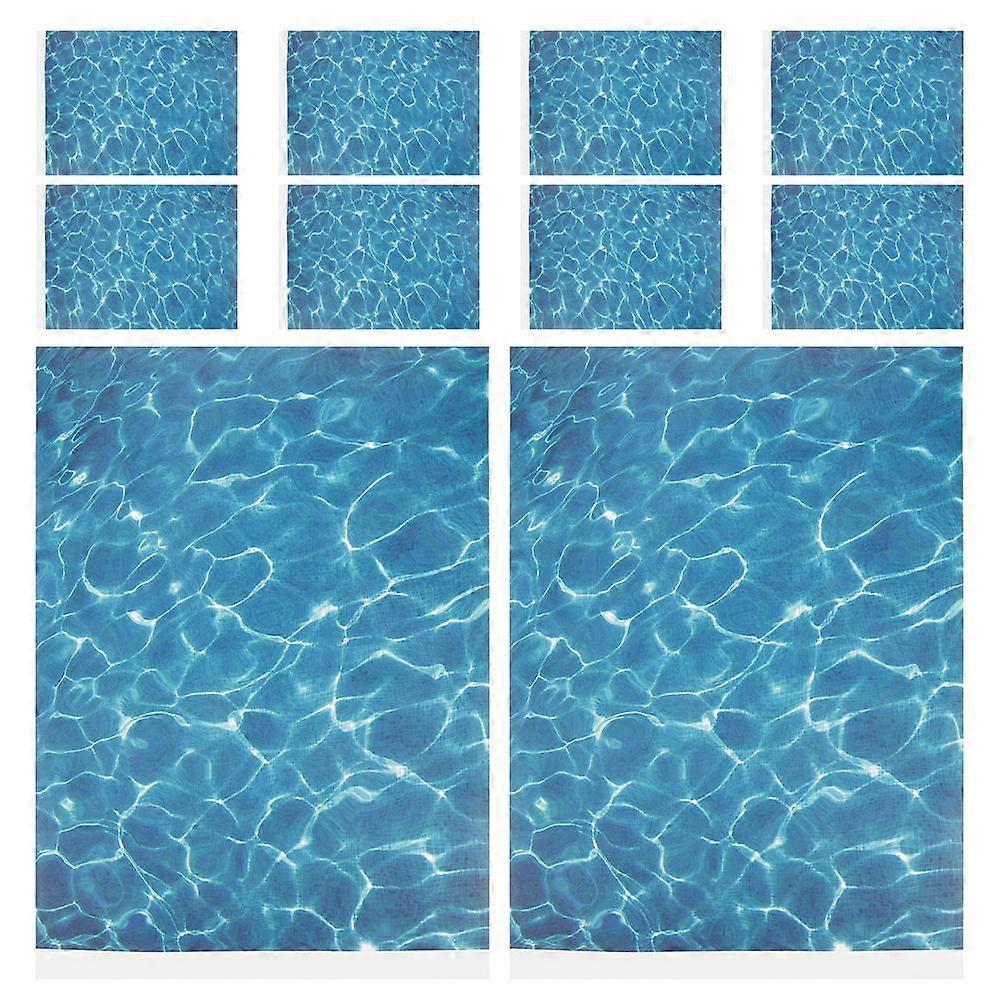 Artificial Water Decor Ripple Water Sticker for DIY Use 10Pcs Plastic Pack