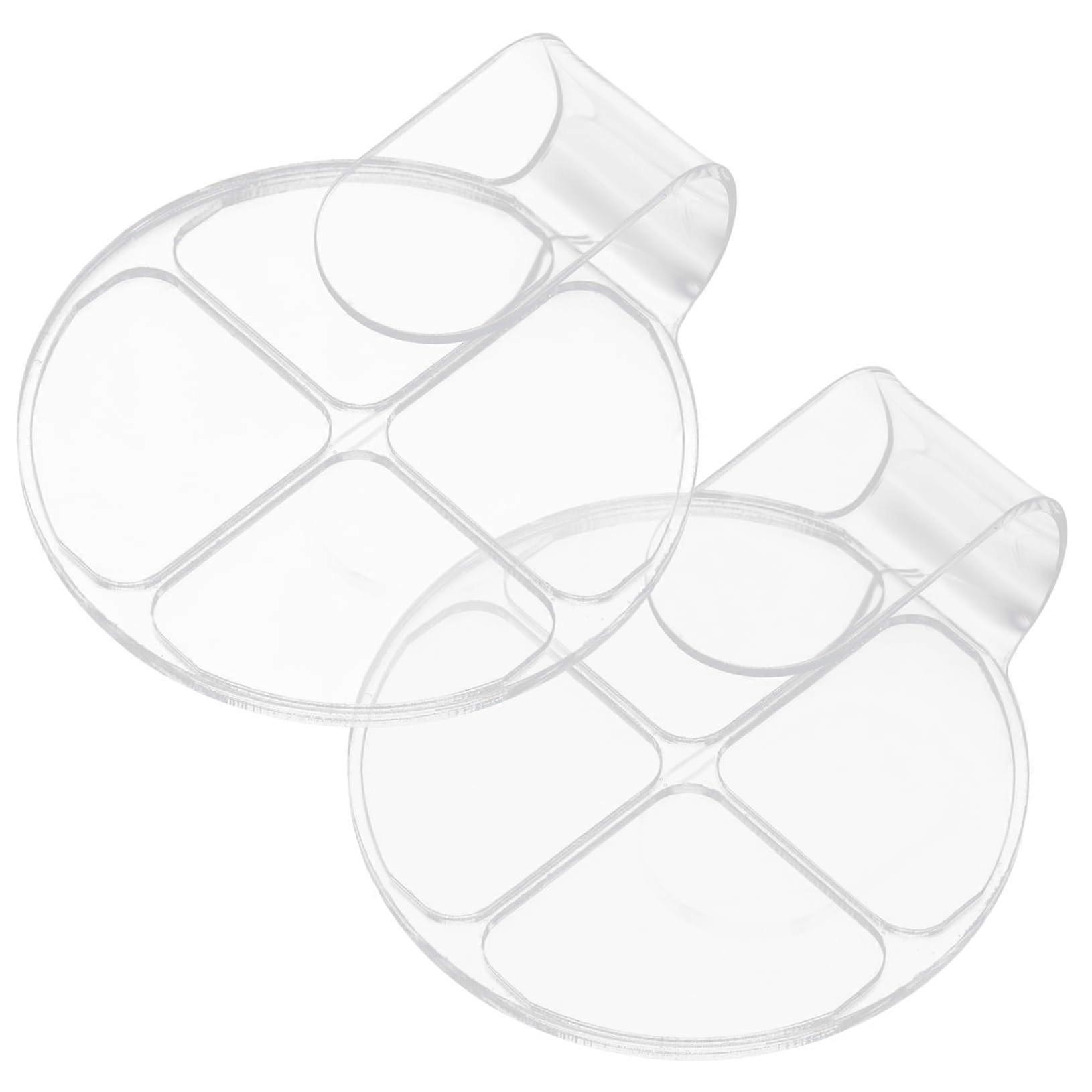 Makeup Mixing Palette Set Acrylic Foundation Tray with Compartments for Custom Shade Blending