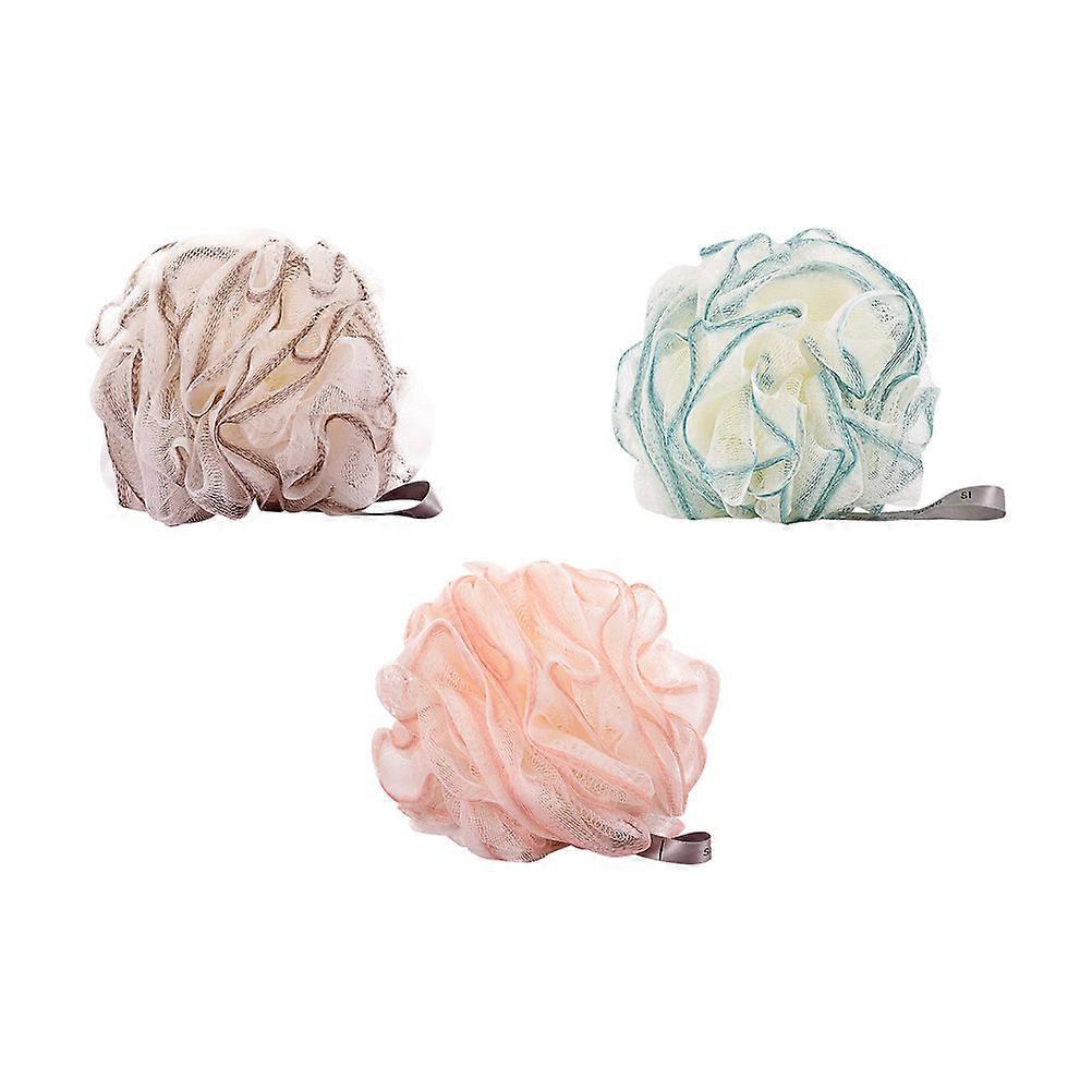 Bath Scrubbers for Home Soft Foaming Bath Sponges 3Pcs Hanging Type