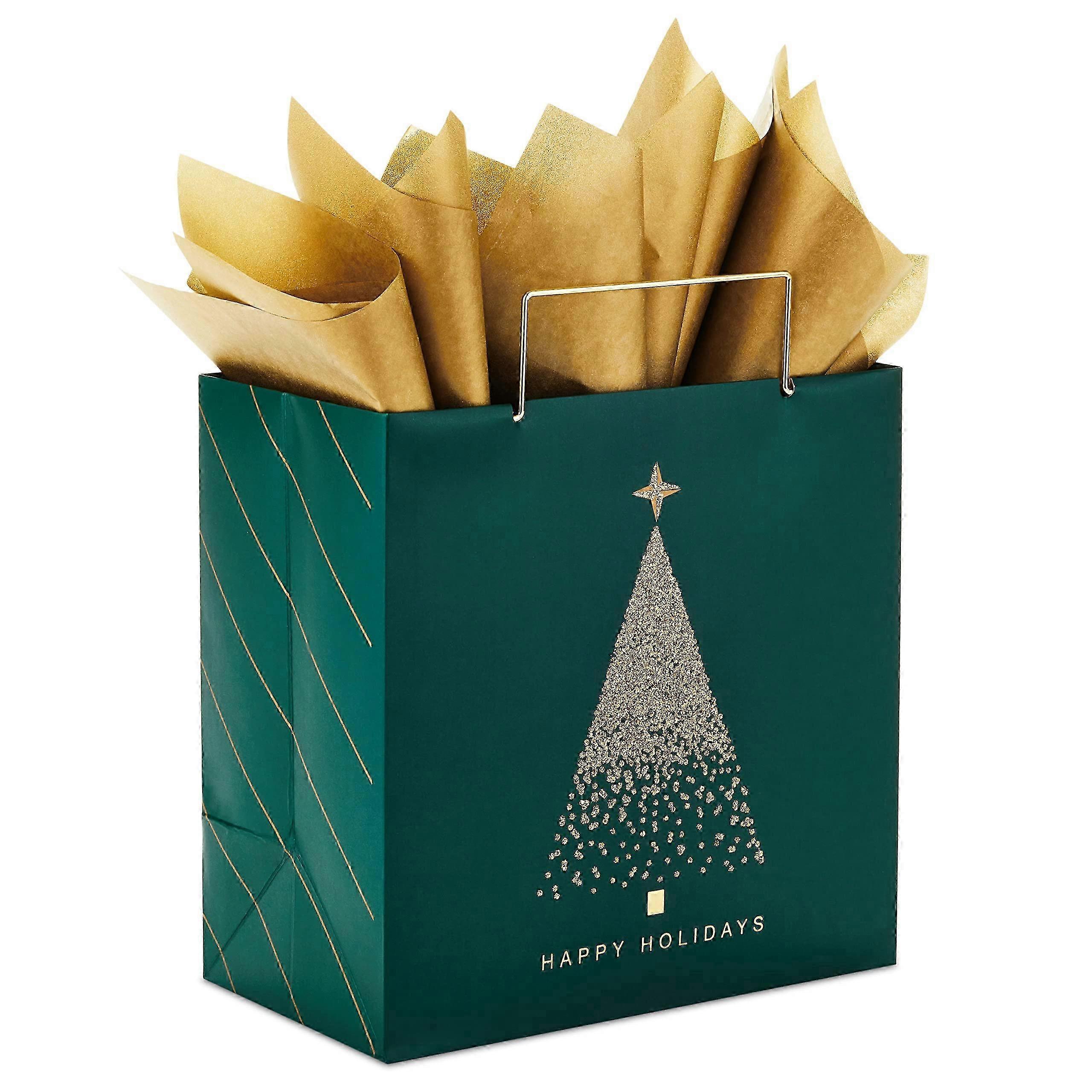 2026 7 inch Christmas gift bag, simple and elegant