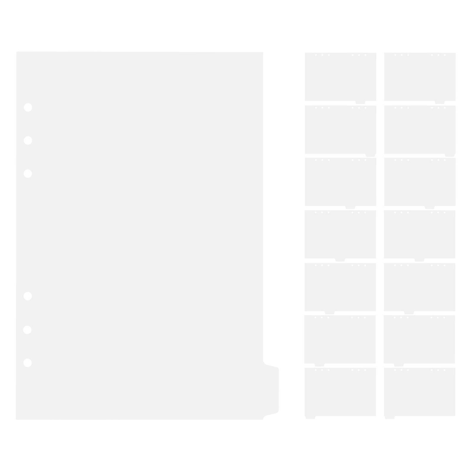 Notebook Dividers for Binder with Indexing Function 14Pcs Plastic Tabs