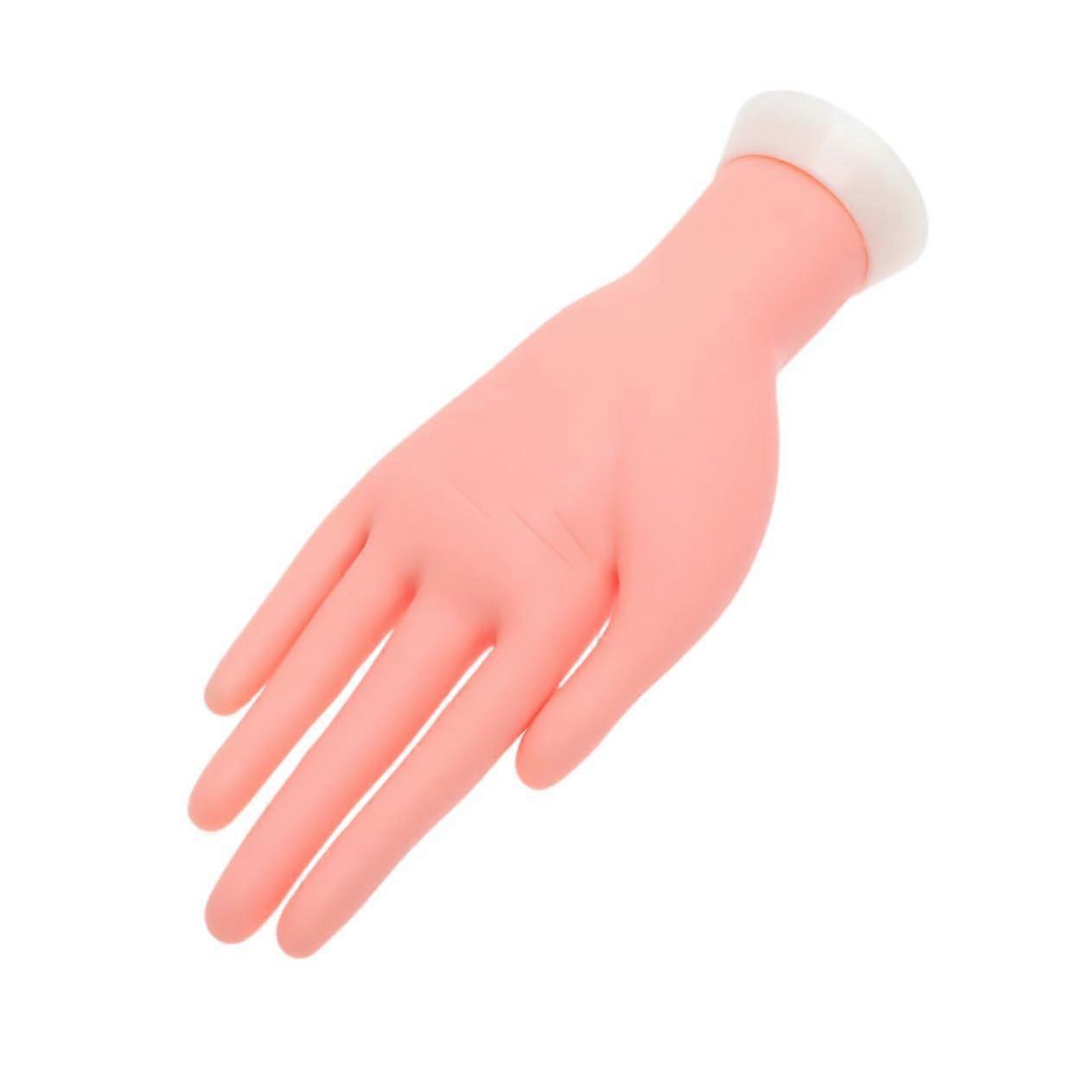 Practice Nail Hand with Bendable Fingers and Realistic Surface for Acrylic Nail Training Beginners