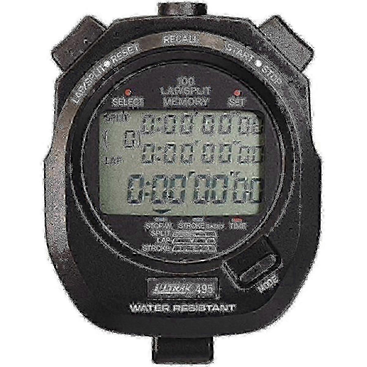 Ultrak 495 - 100 Dual Split Memory Stopwatch - Black-xinhan