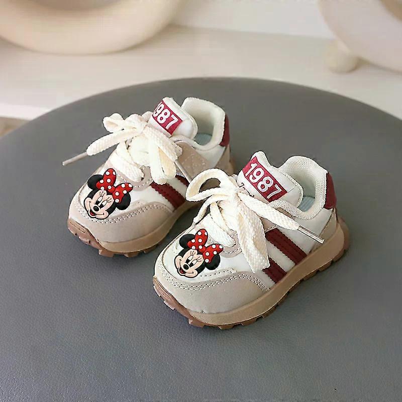 Disney Casual Shoes Spring Autumn boy Girl Non-slip Soft Sole Sneakers Mickey Mouse New Toddler Shoes Children Sports Shoes