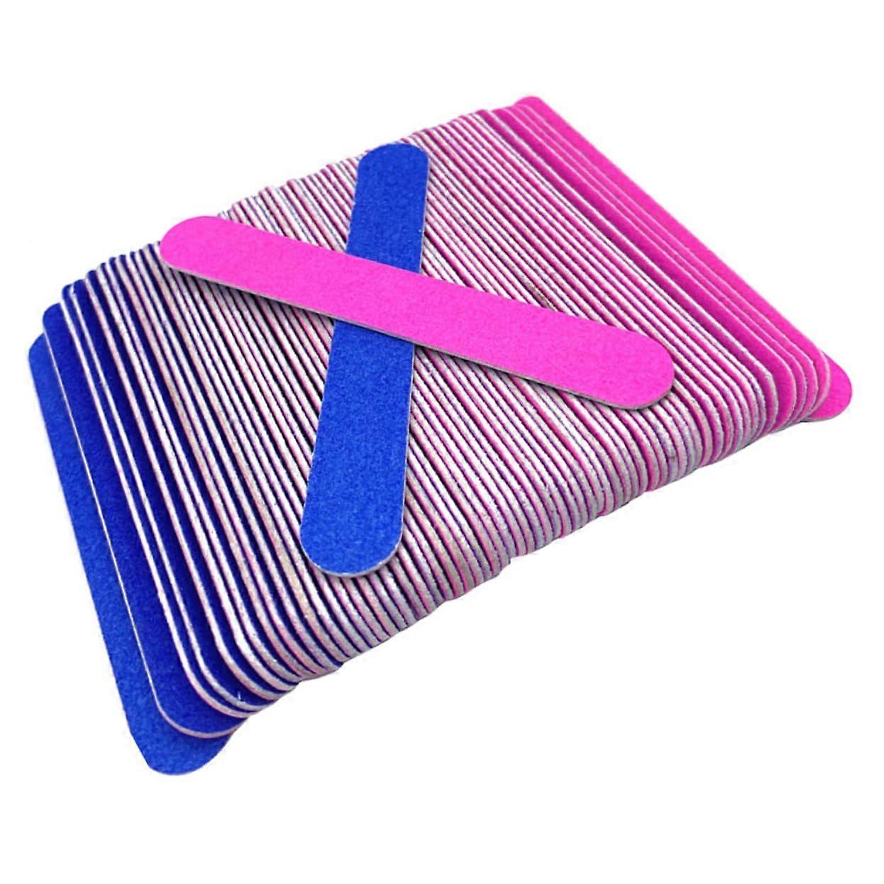 100pcs DoubleSided Nail Files and Buffer Blocks for Natural and Acrylic Nails