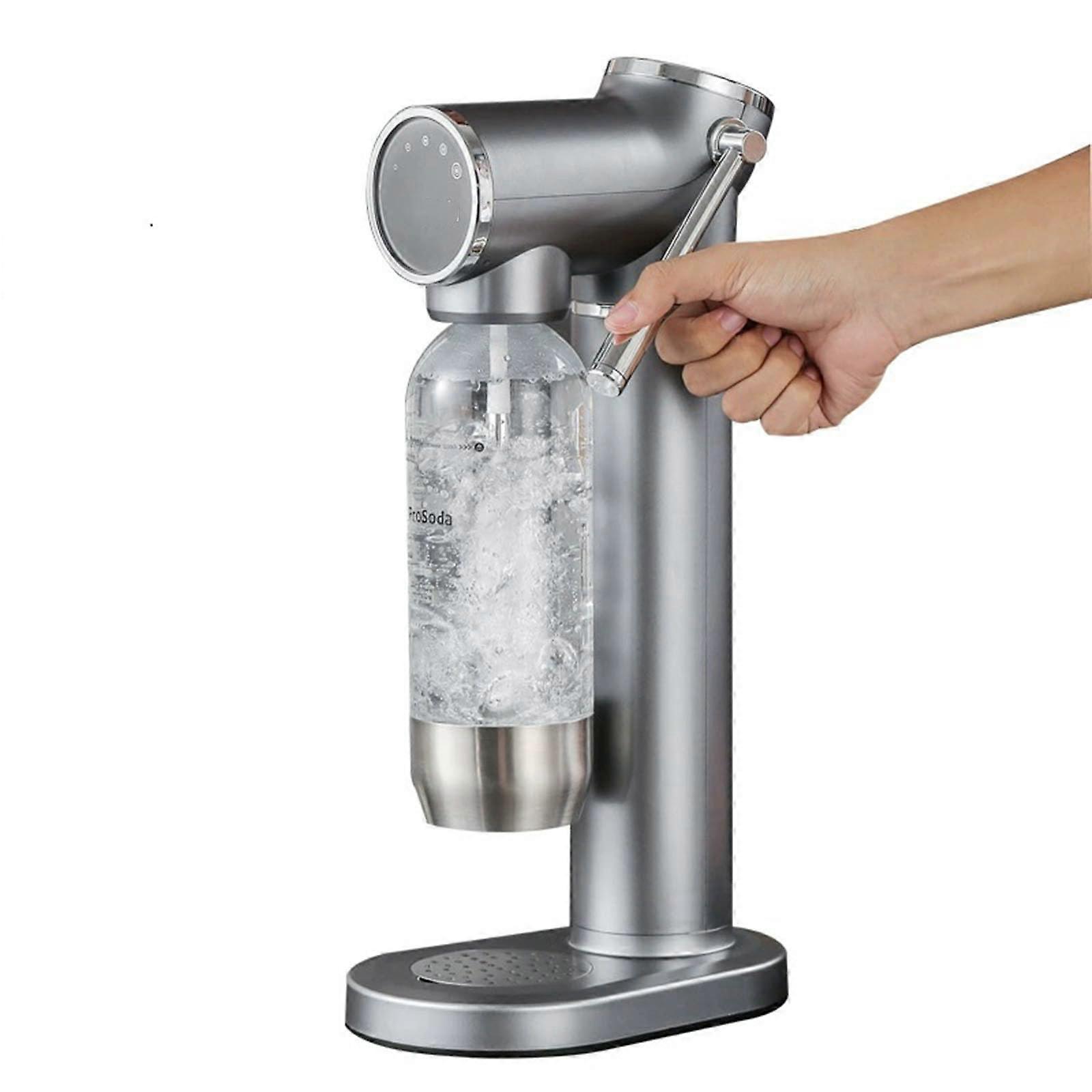 Soda Maker with Dual Mode Operation and Safe Pressure Control, Retro Design Sparkling Water Machine