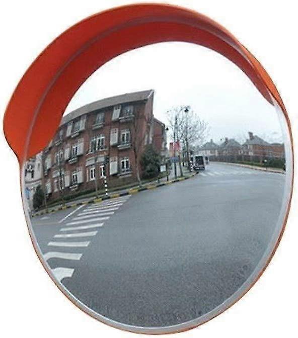 60cm WideAngle Convex Road Mirror for Traffic Safety, Wall Mounted Outdoor AntiTheft Design