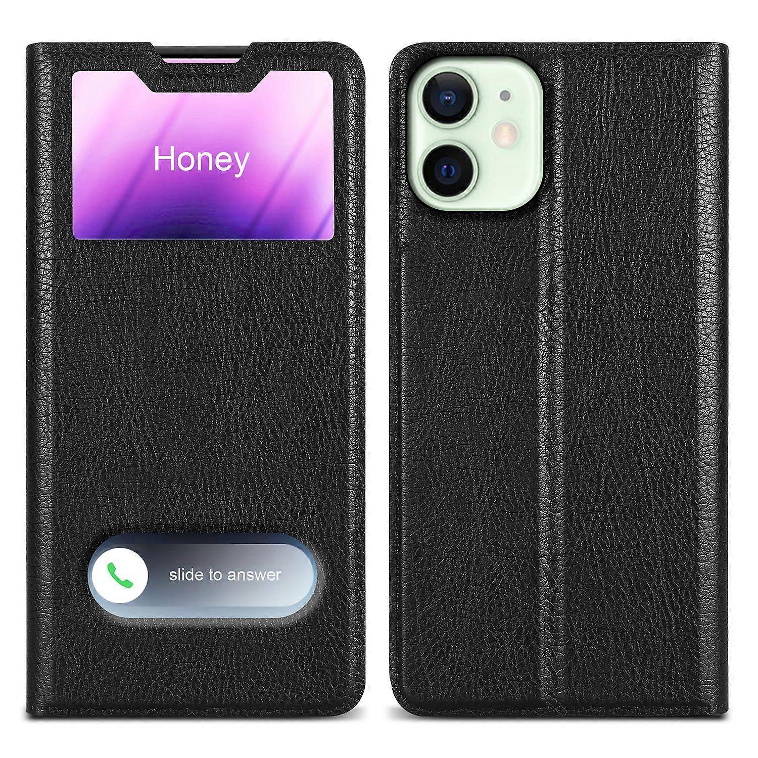 Funda protectora para iPhone 12 MINI - con 2 ventanas de visualización
