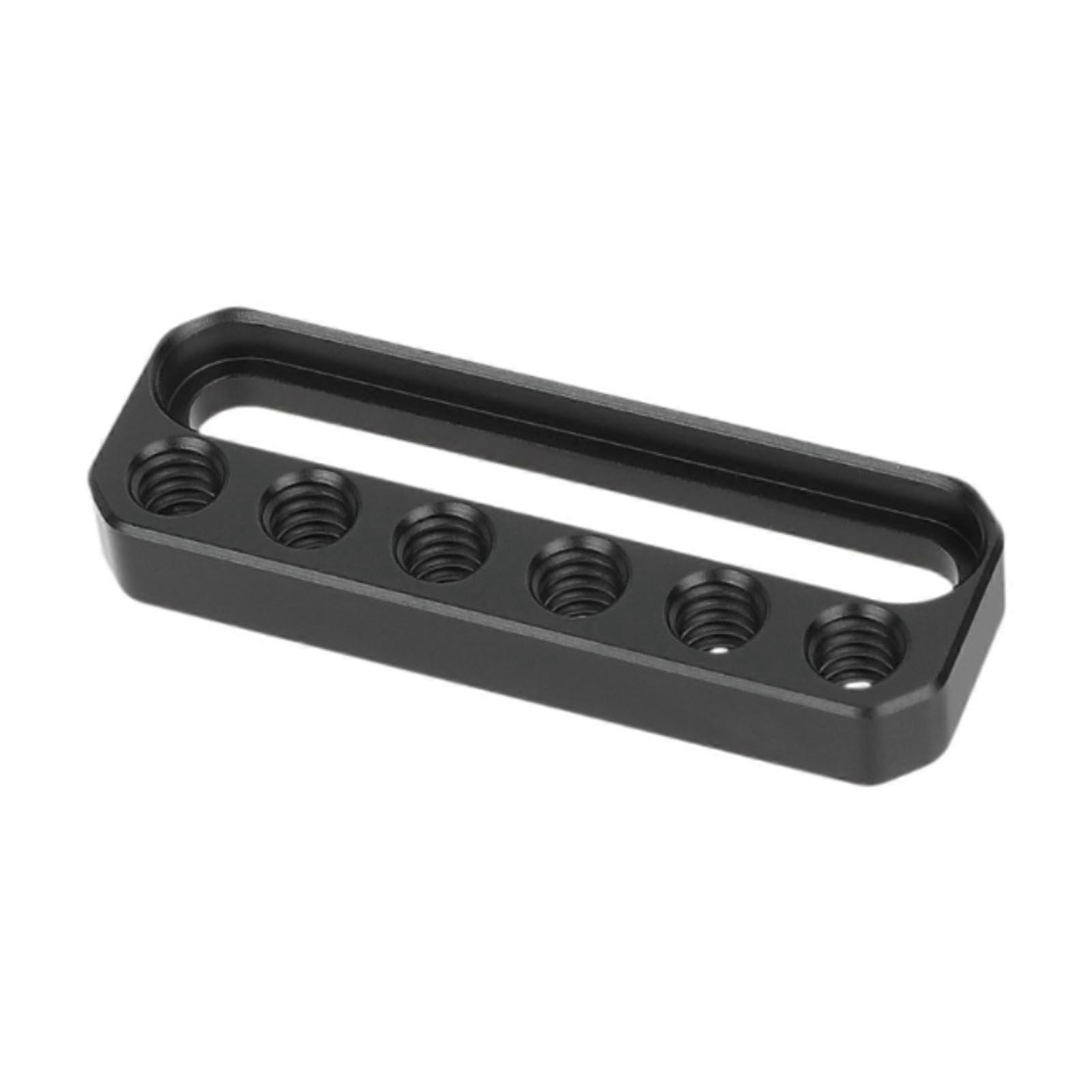 Universal Aluminum Camera Cheese Plate with 1/4 Inch Thread for Tripod Cage Rig Setup