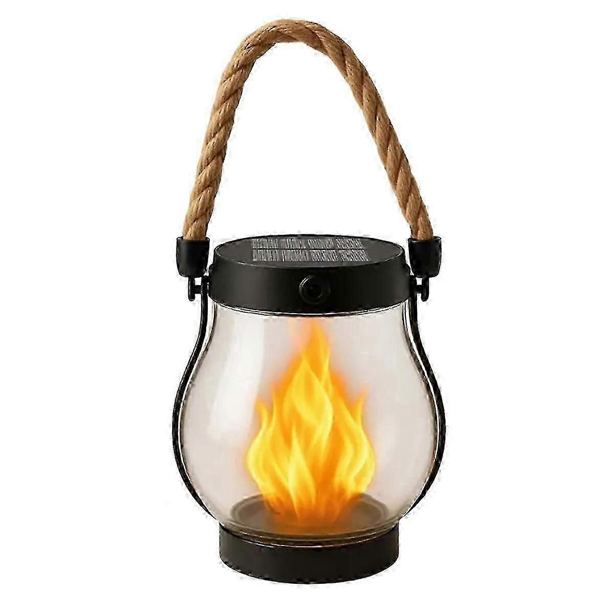dancing flame solar lanterns outdoor waterproof lights Edition 0119
