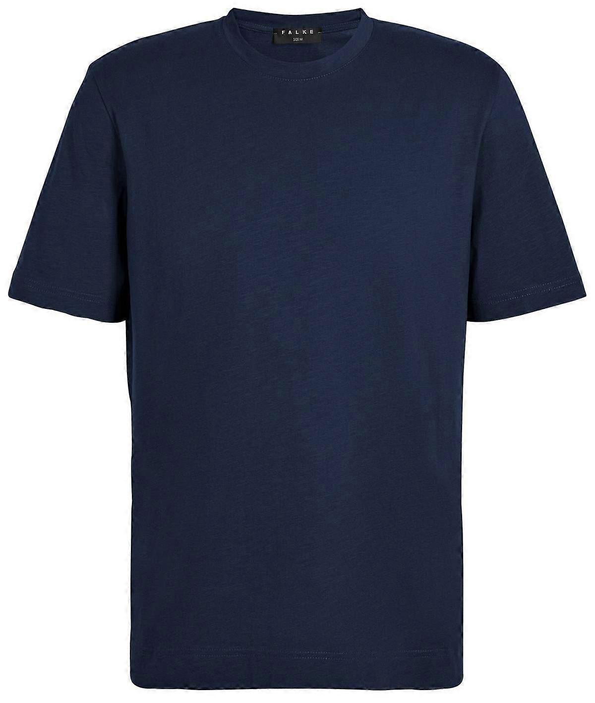 Falke Leger Crew Neck T-Shirt - Space Blue