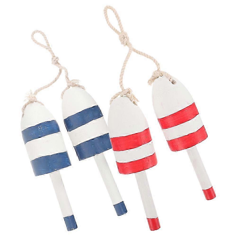 Handcrafted Nautical Float Buoy Fish Pendant for Beach Room Decor 2Pcs