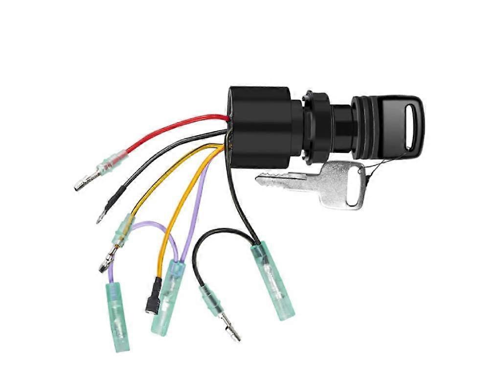 3Position 6 Wire PushtoChoke Ignition Switch for Mercury Outboard and Mariner Control Box Replacement