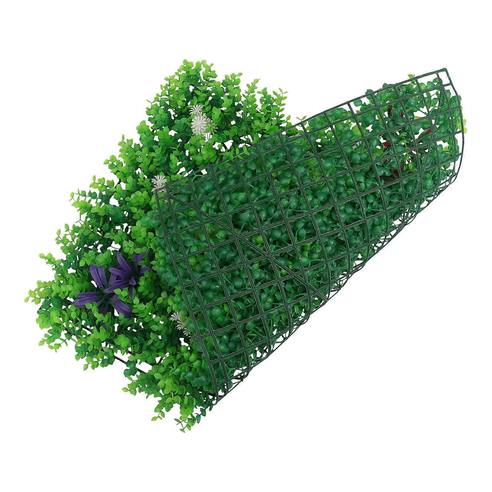 Artificial Grass Wall Simulation Plant Wall Rustic Design Home Decoration Green 60x40cm 1Pack
