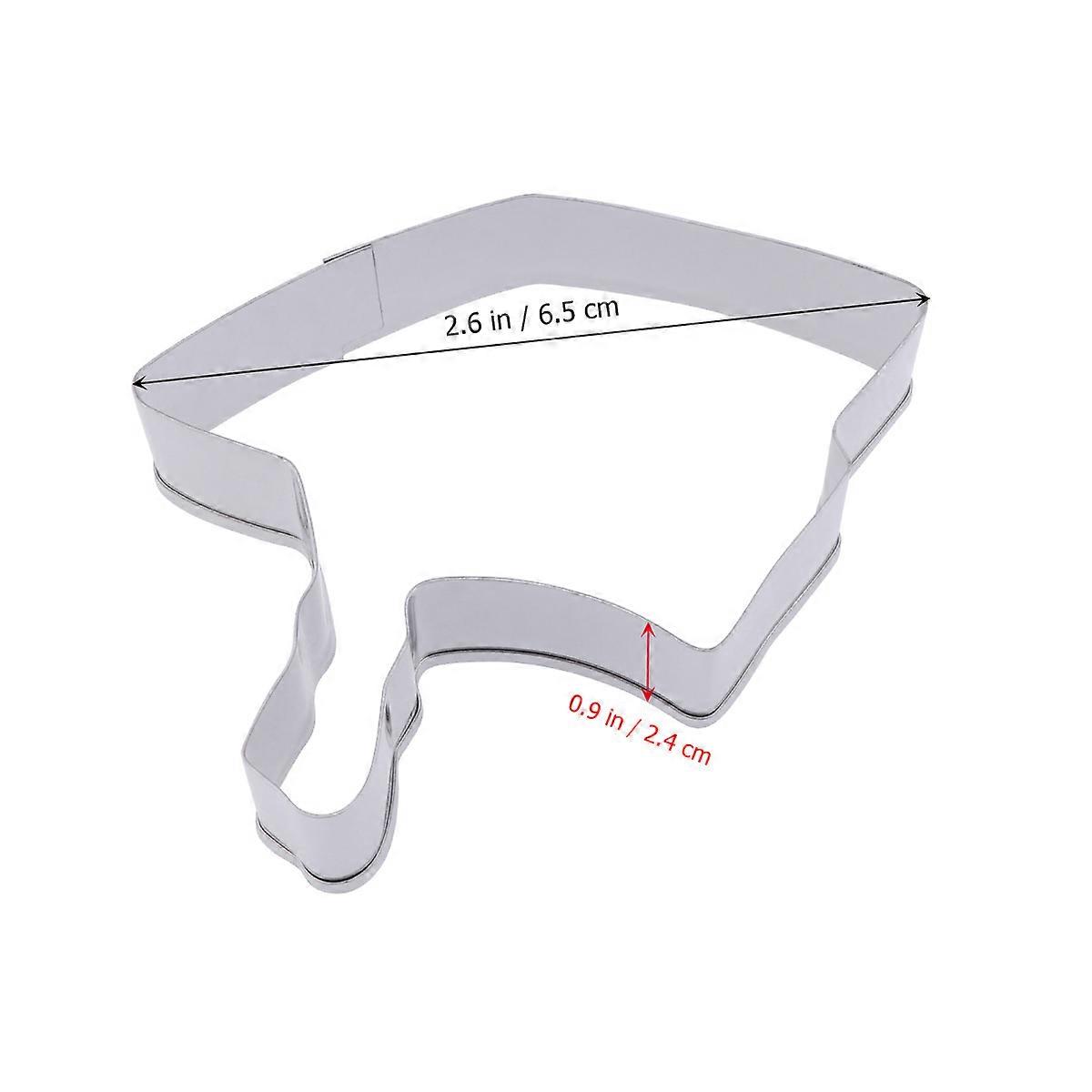 Silver Graduation Hat Cookie Mold Stainless Steel for Baking Use