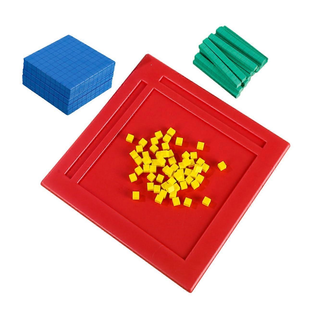 Math Manipulatives Counting Cubes for Kids HandsOn Learning Color Shape Recognition Stackable Blocks