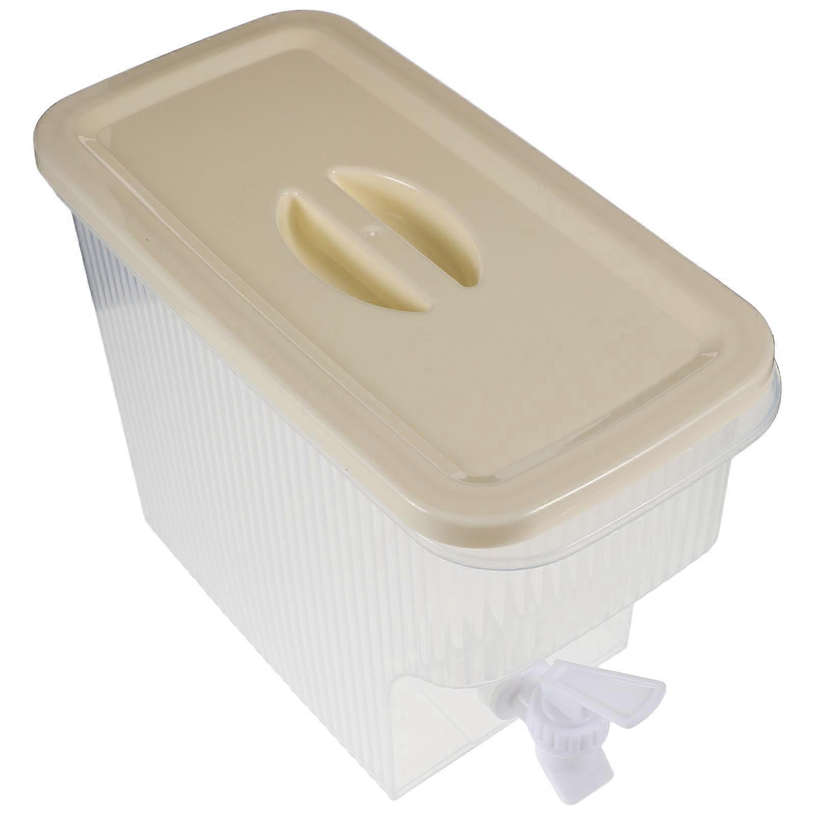 Fruit Tea Drink Dispenser with Spigot Plastic Leak-Proof Container for Home Use