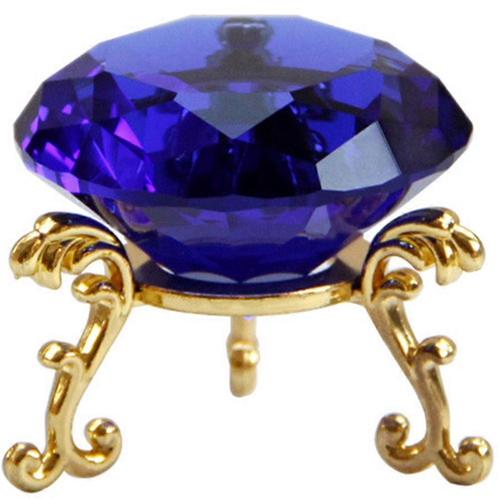 Simulation Paperweight for Decoration Blue Alloy Base