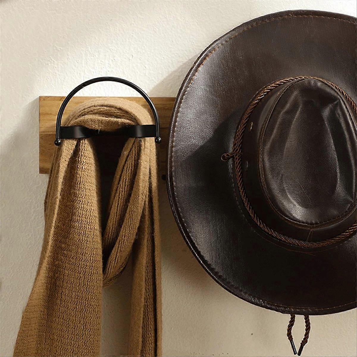 6PCS Cowboy Hat Rack, Multi-Function Storage, Wall Mount Hat Hooks.