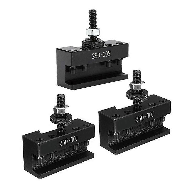 3 Pcs Quick Tool Change Holder Turning Facing Lathe Parting Blade