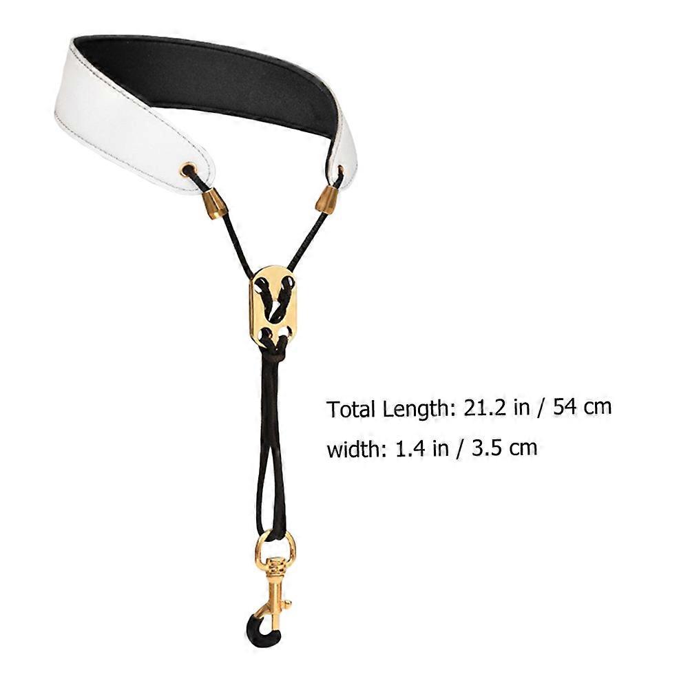 Saxophone Neck Strap for Holding Saxophone White Replacement Strap