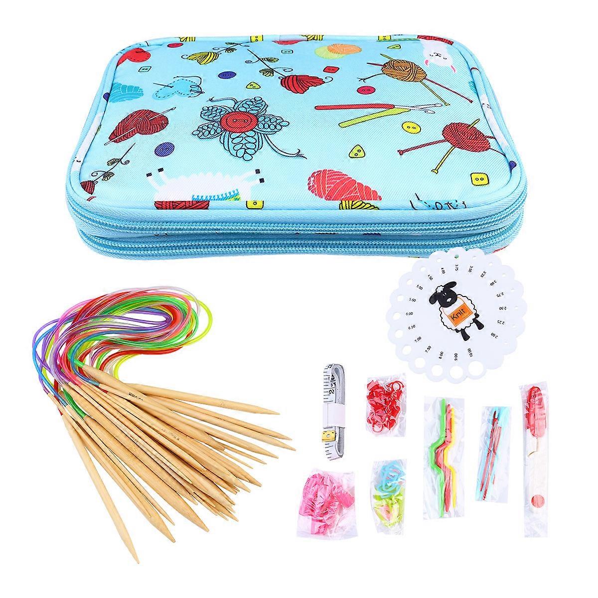 Knitting Tool Storage Case for 1Set Handmade Knitting Accessories