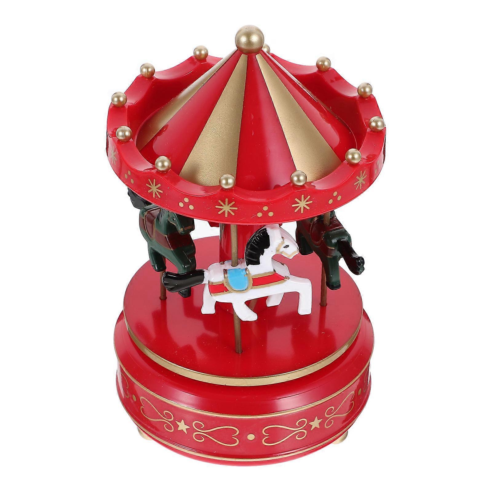 Music Box Carousel Decor for Home Use with Elegant Melody