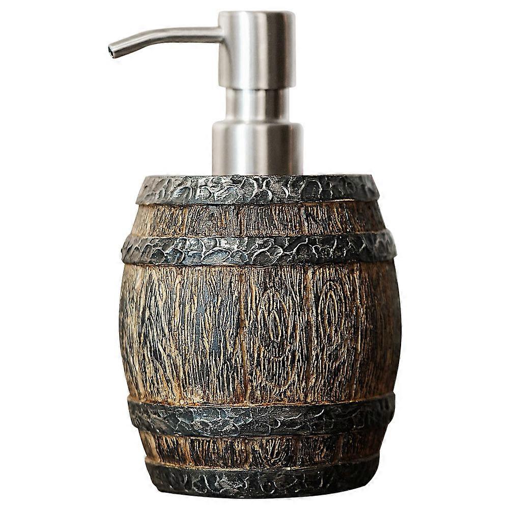 Shampoo Container Coffee Resin Bottle for Bathroom Use 3Pcs Set