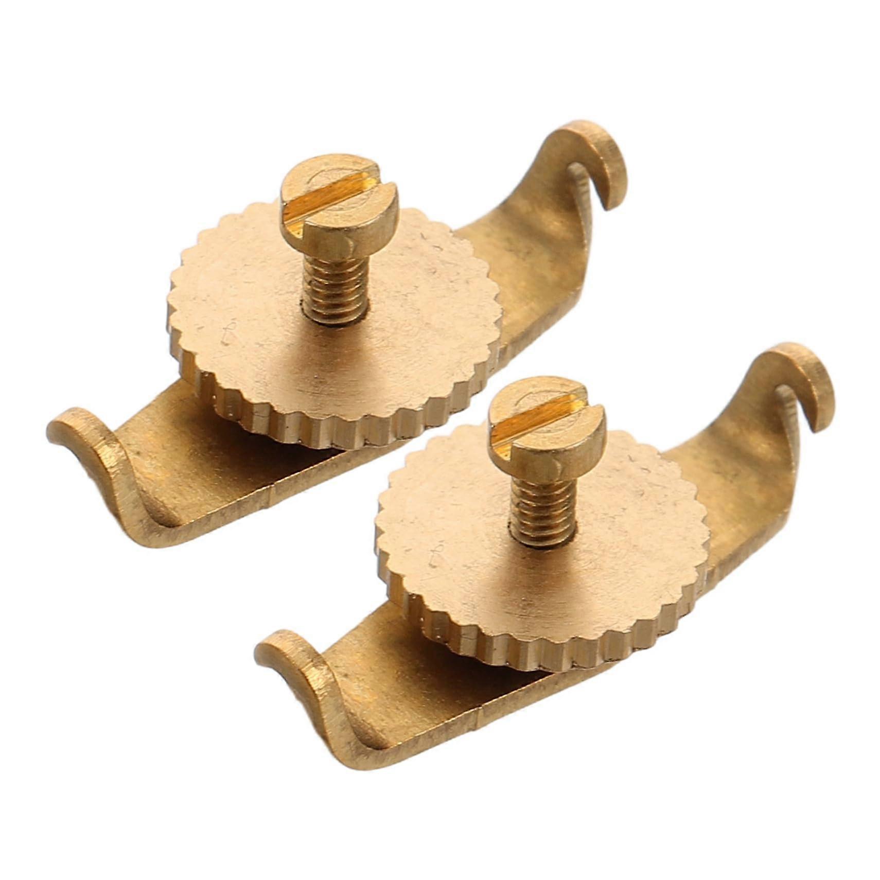 2pcs Copper Erhu Fine Tuners for Precise Pitch Control and Stable String Tuning Performance