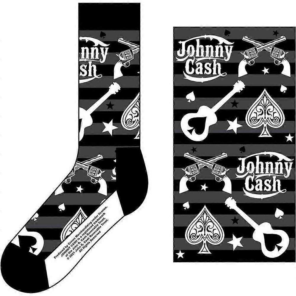 Johnny Cash Guitars N Guns Socks