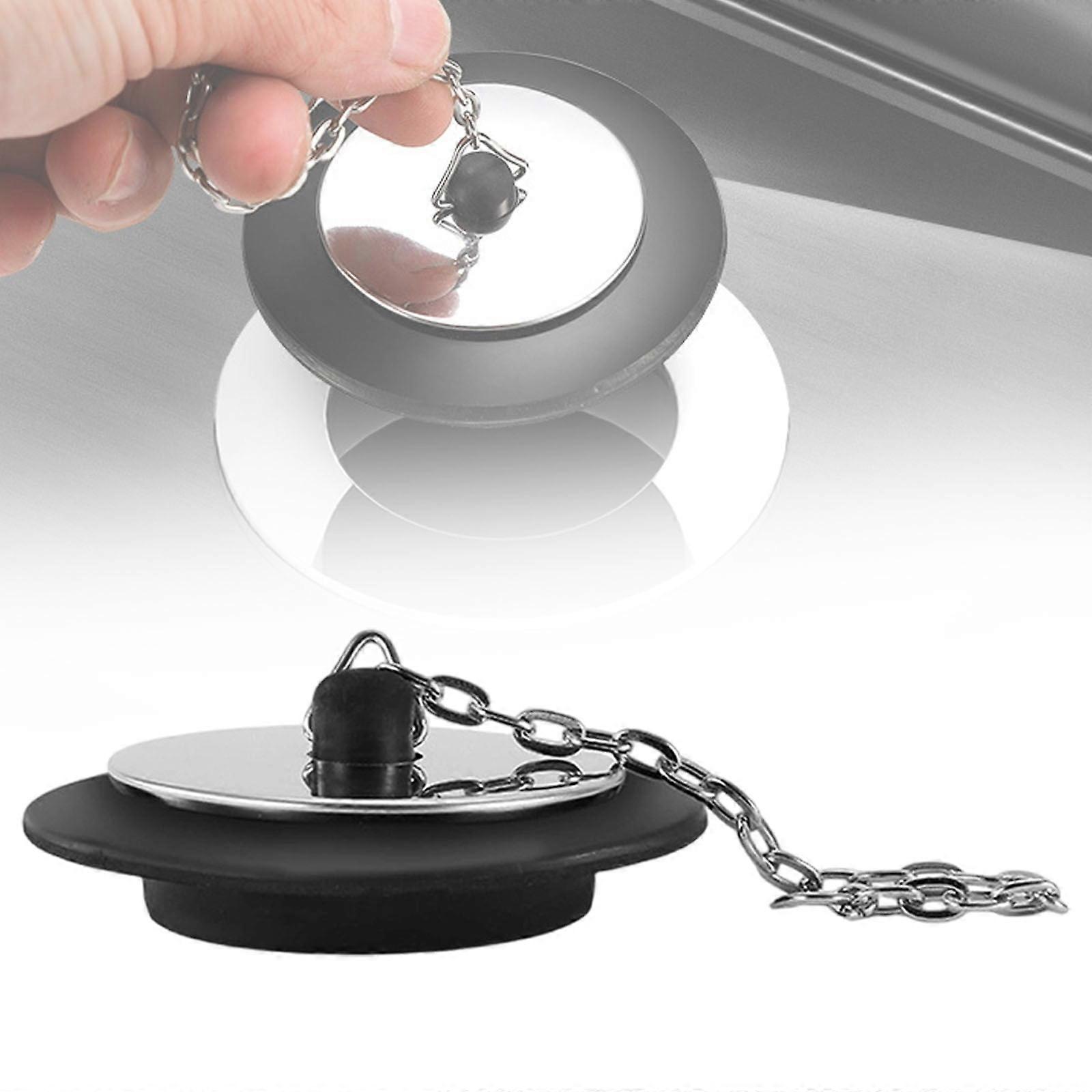 Curated Selection Sink Plug Replacement, Drain Plug, 5Cm Water Plug with 10Cm Chain