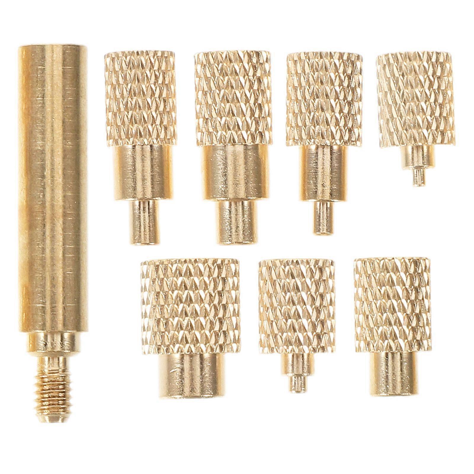 1 Set Threaded Inserts Kit: 3d Printer Attachments - M2/2.5/3/4/5/6/8 Copper Heat Set Press Tool - Replaceable Nut Insert Tips For Home Soldering And 