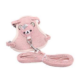 Pet harness/leash, cute small dog leash, won't hurt your hands, specially designed for puppies.