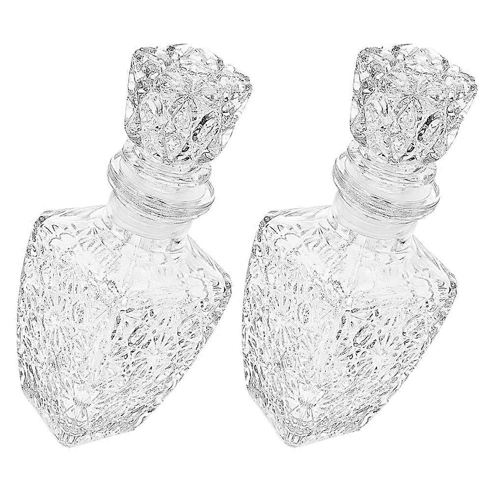 Transparent Glass for Storage with 2Pcs Set