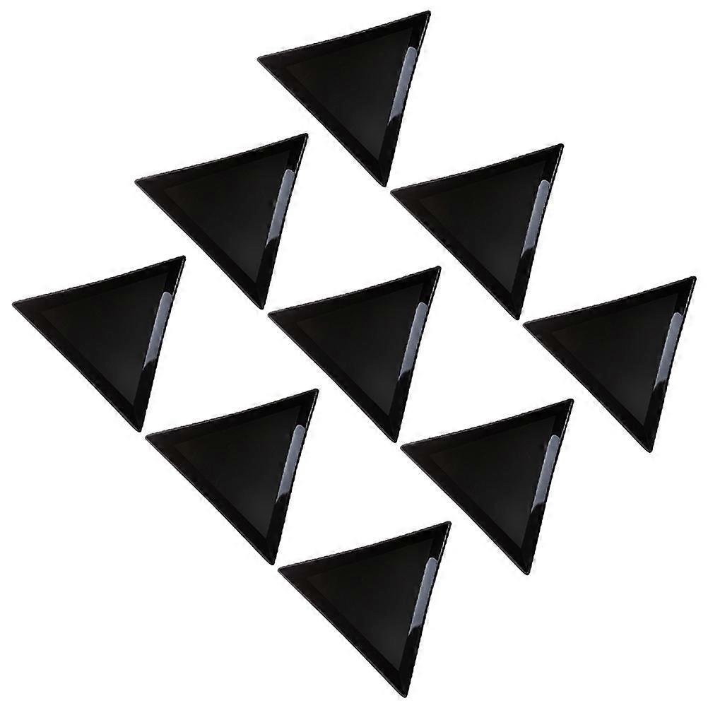 Manicure Tools Triangular Storage Trays for Storage 80Pcs Black Package