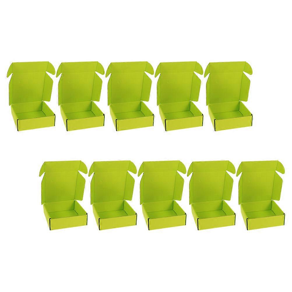 Colorful Corrugated Packaging Boxes for Storage Use 10Pcs Cases