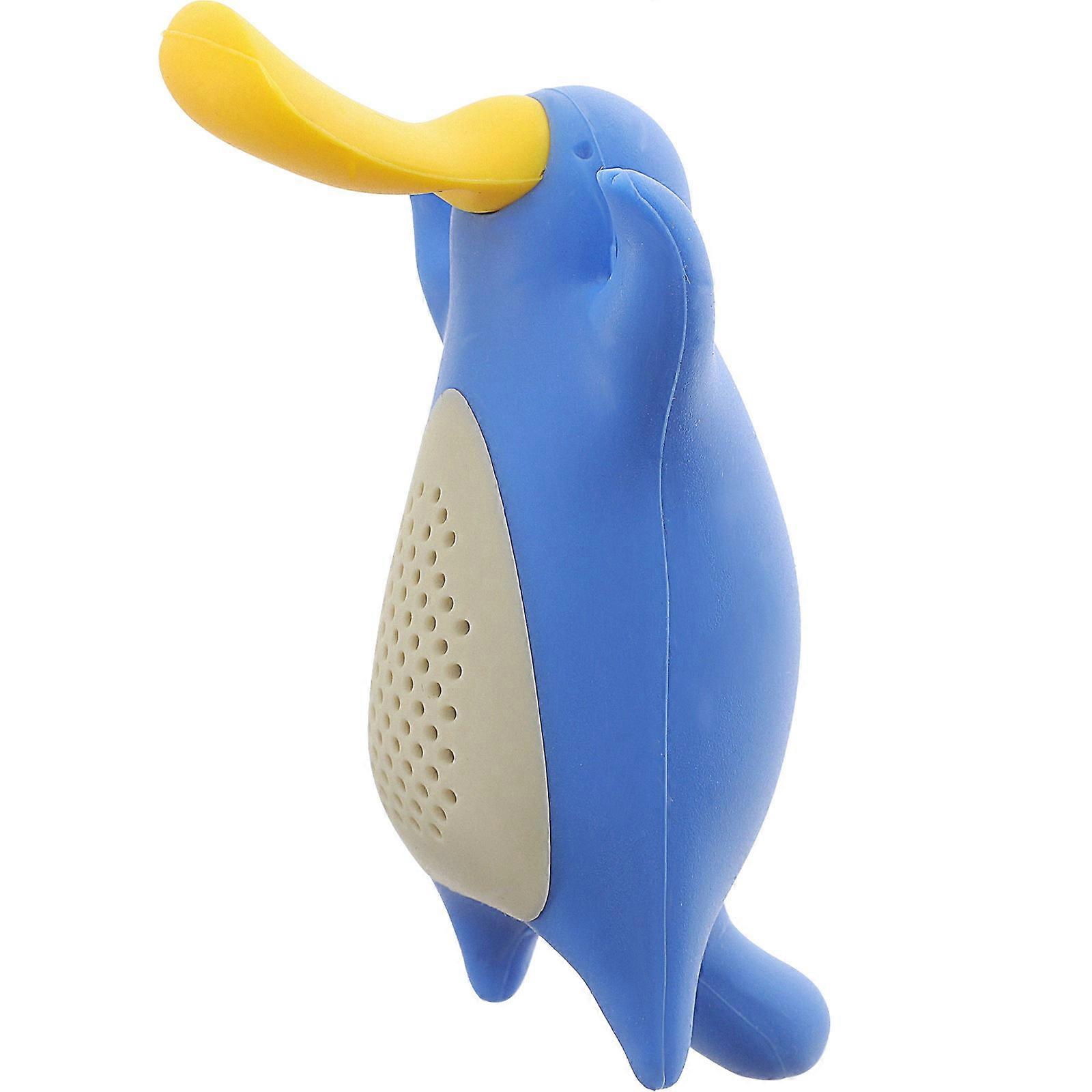1PC Platypus Tea Infuser Reusable Loose Leaf Tea Strainer Filter Diffuser Silicone Kitchen Tools Gadgets(Blue)