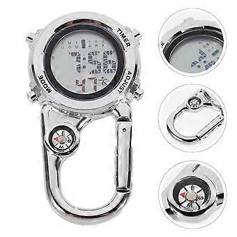 1pc Multifunctioneel karabijnhaakhorloge Praktisch zakhorloge voor buiten klimmen