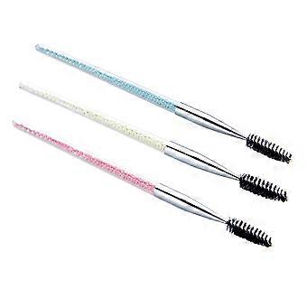 Wimperborstel, wenkbrauwborstel, draagbare make-upborstel, 3-delige set