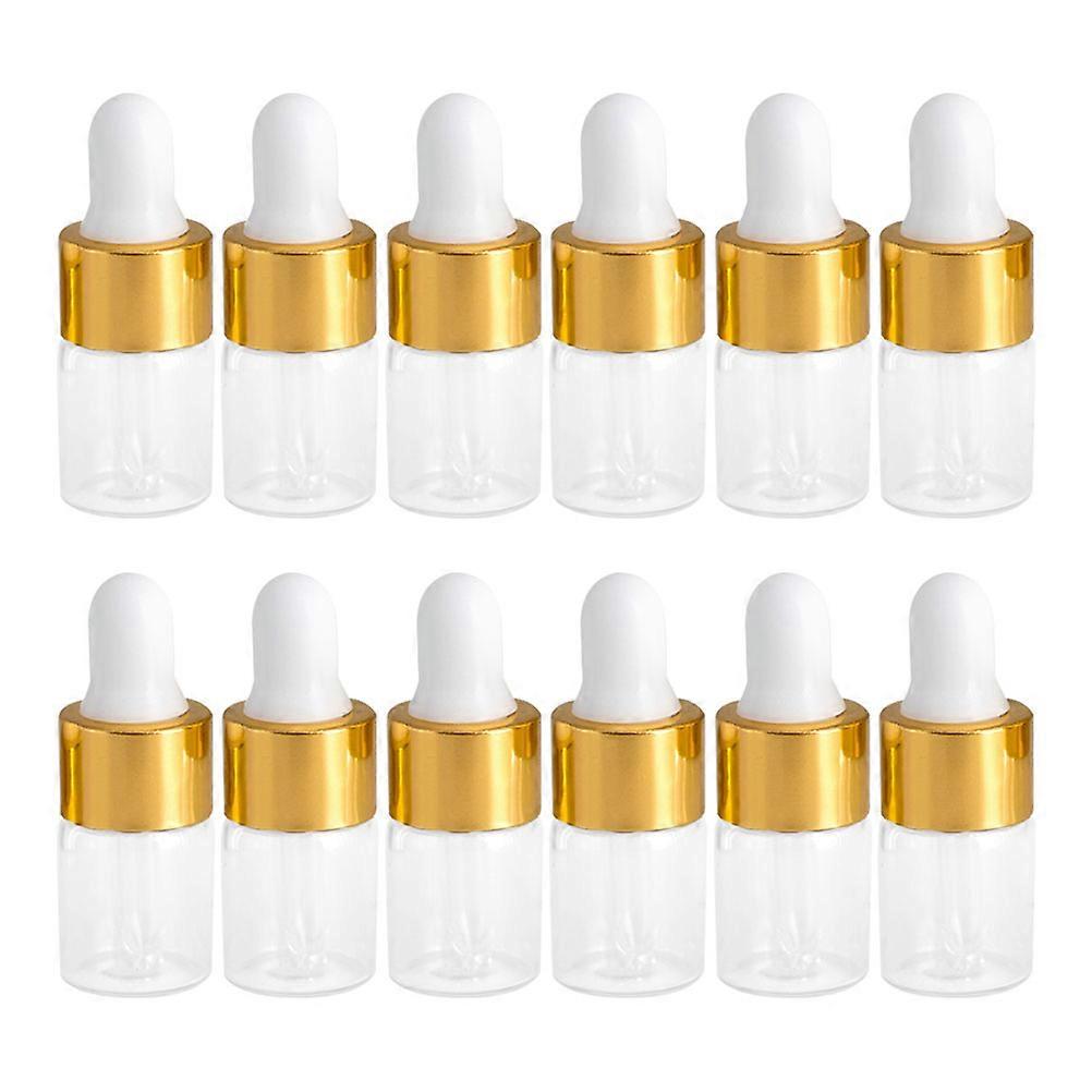 30Pcs Glass Essence Liquid Bottles Multi-function Empty Dropper Bottles Transparent