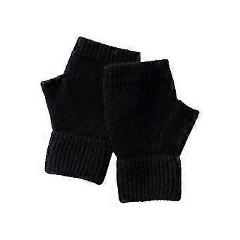 Wool Fingerless Gloves compatible with Women Girl Cold Weather Essential Flat Knit Hand Flexibility Gloves Handwear compatible with Cold Weather